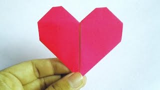 how to make paper heart easy || make origami heart-origami paper heart easy step by step