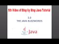 Java Tutorial | Step by Step | The Java Buzzwords