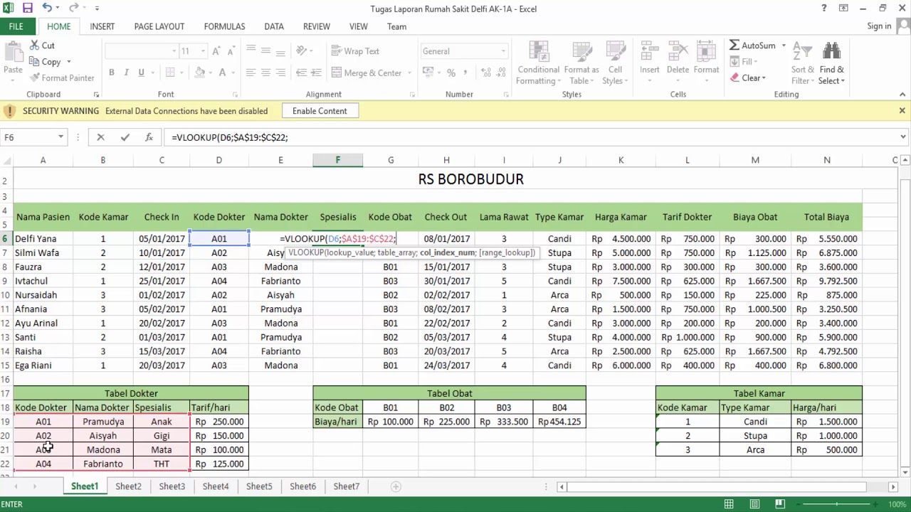 Belajar Microsoft Excel Vlookup Excel Rumus Jitu Yang Wajib Dikuasai ...