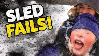 Sled Fails! | Funny Winter Videos | TBF December 2019