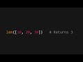 Learn about the len function in Python - From course I built 2 years ago #pythonprogramming
