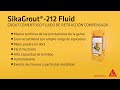 sikagrout 212 fluid el grout cementoso