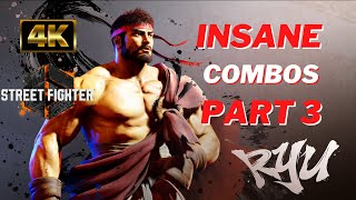 SF6 BETA - INSANE RYU COMBOS PART 3 (4K) feat. ProblemX \u0026 Momochi