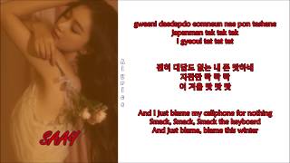 SAAY - Winter (겨울 탓) ft. Woo (Rom-Han-Eng Lyrics) Color \u0026 Picture Coded