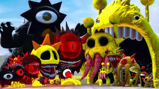 ALL PHASES OF MR SUNZILLA SPRUNKI VS ALL PHASES OF SIMON SPRUNKI In Garry's Mod!