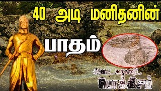 அடையாளப் பொக்கிசம் | 40 அடி மனிதனின் பாதம் | Giant footprint | Delft Island | Delft Island Jaffna