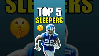 Top 5 SLEEPERS for 2024 Fantasy Football 🔥