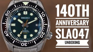 Seiko 140th Anniversary SLA047 Unboxing