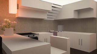 Compact Modern Minecraft Kitchen & Apartment