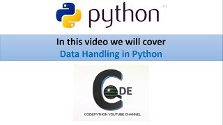 Data Handling in Python
