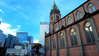 [4K Seoul] 추석연휴 명동거리와 명동성당 둘러보기 A tour of Myeongdong Street and Myeongdong Cathedral during Chuseok.