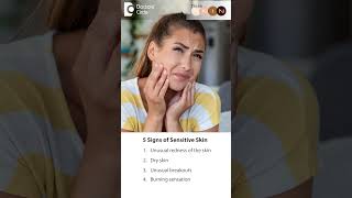 5 Signs of Sensitive Skin | Why it Happens?  -Dr.Amee Daxini | Doctors' Circle #shorts