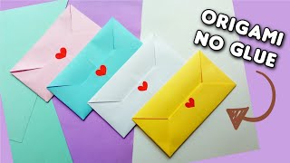 Super Easy Origami Envelope | Fast Origami Style Paper Envelope | No glue