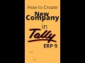 How to create company in Tally