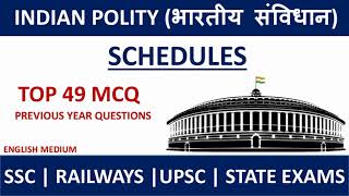 MCQ on Schedules of Indian Constitution | Schedules | Constitution of India | Important for Exams.