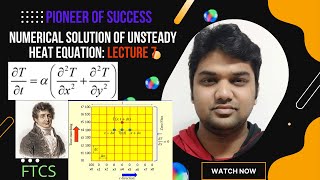 Numerical Solution of Unsteady Heat Equation FTCS Explicit Method #FTCS #Explicit #numericalmethods