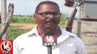 Khammam Farmers Urge Minister Thummala Over Corruption In Electricity Dept | V6 News