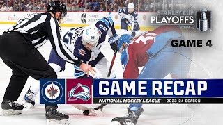Gm 4: Jets @ Avalanche 4/28 | NHL Highlights | 2024 Stanley Cup Playoffs
