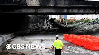 Pennsylvania officials give update on progress to rebuild I-95 after collapse | full video