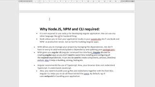 Install Angular - Setup Angular 6 and onwards version part 2.Node js,NPM,CLI,Typescript