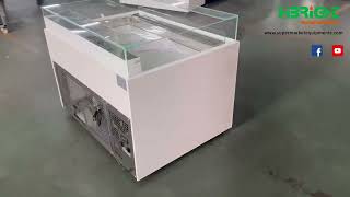 Highbright Top Open Bakery Marble R290 Refrigerant Cake Cooler Display.