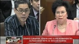 QRT: Dennis Cunanan, itinangging may natanggap siyang kickback sa Pork Barrel scam