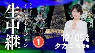 【ライブ】イルミ散歩①・小川千奈キャスター／2024.12.5 夕方頃~ #イルミネーション