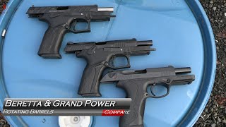 Rotating Barrel Action Comparison Beretta and Grand Power