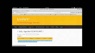 A1 Injection - SQL Injection CAPTCHA Level Low