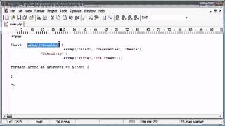Beginner PHP Tutorial 41 for each Statement flv