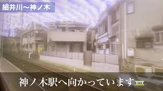 #133 細井川～神ノ木【音楽あり】【阪堺電車】【路面電車】【電車の音】【子ども1の音楽】【作業用BGM】【車窓】