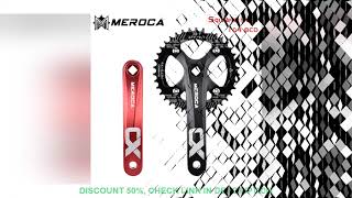 MEROCA-Square Hole bicicleta Crankset Mountain Bike Crankset 104BCD liga de alumínio IXF 170mm 32T 3