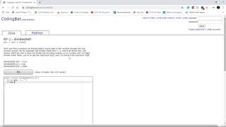 AP-1 (dividesSelf) Java Tutorial || Codingbat.com