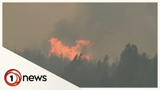 Large scrub fire near Twizel contained but strong winds loom