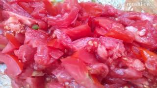 Here you can cook the evening meal It consists of the most delicious beef