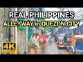 UNBELIEVABLE HIDDEN LIFE in QUEZON CITY | WALKING ALLEYWAY in COMMONWEALTH Philippines [4K] 🇵🇭