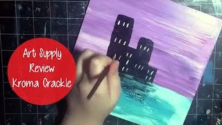 ART SUPPLY REVIEW! Kroma Crackle Acrylic Medium (Acrylic Speedpaint)