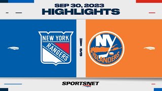 NHL Pre-Season Highlights | Rangers vs. Islanders - September 30, 2023