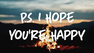 The Chainsmokers - P.S. I Hope You're Happy (Lyrics) ft. blink-182