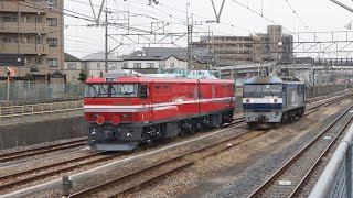 【EH800-901 全検出場】東大宮(操)到着−機回し-発車【EF210牽引】