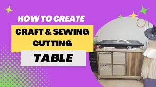 How to Create Craft and Sewing Cutting Table using Ikea items