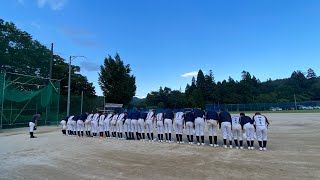 広島北リトルシニアの息子達。日頃の自主練⚾️