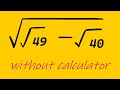 A Nice Square Root Math Simplification | No Calculator 📵 | Math Olympiad |You Should Know this Trick