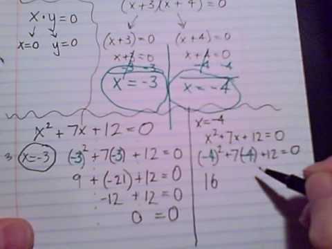 Solving Quadratic Equations Part 2 - Factoring - YouTube