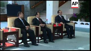 Taiwan KMT leader meets Chinese president Hu