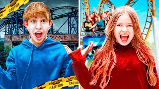 RIDING EVERY RIDE IN EPIC THEME PARK WITH BEST FRIEND!