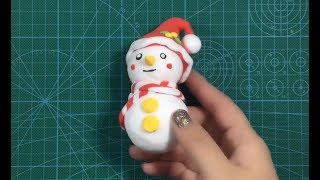 【可乐姐姐做手工】手工粘土小雪人