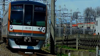 東京メトロ10000系10118F「F急|元・中」坂戸カーブ