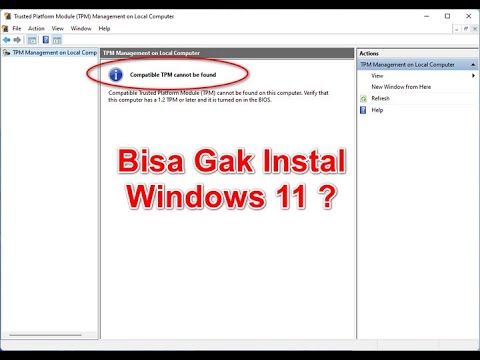 Apa Itu TPM Di Windows 11 Dan Cara Ceknya - YouTube