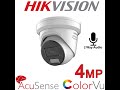 4MP IP COLORVU ACUSENSE QUALITY TEST DAY & NIGHT DS-2CD2347G2-LU 2.8mm